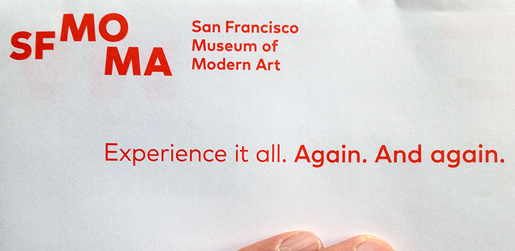 Again. And again. SFMOMA promo mailing.