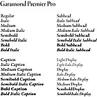 garamond premier pro