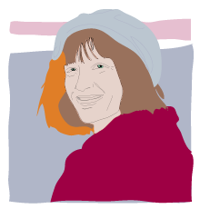 woman with hat